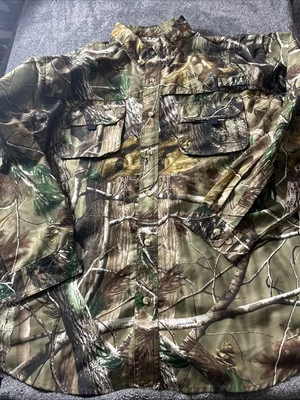 Russell Realtree Hunting Shirt Mens XL Vented Camo Treklite Fishing Vented - Image 1 of 4