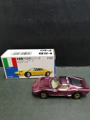 TOMY Tomica F40 Lamborghini Miura SV 1/62 Diecast Japón Serie de Coches Extranjeros Foto 1 de 4
