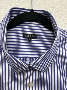 Jeager Men's Designer Long Sleeve Men’s Shirt Size XL In Mint Condition - Picture 1 of 6