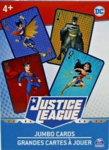DC Justice League Super Hero Jumbo Playing Cards 54 Card Deck Game With Jokers - Picture 1 of 4