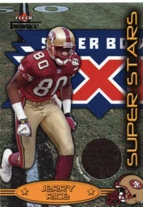 JERRY RICE ( BLACK ) FLEER SUPERSTARS MVP SUPERBOWL XXIII JERSEY CARD 49ERS WR - Picture 1 of 2