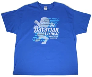 Bavarian Festival Frankenmuth Michigan Blue Graphic T-Shirt Size 2XL EUC - Picture 1 of 15