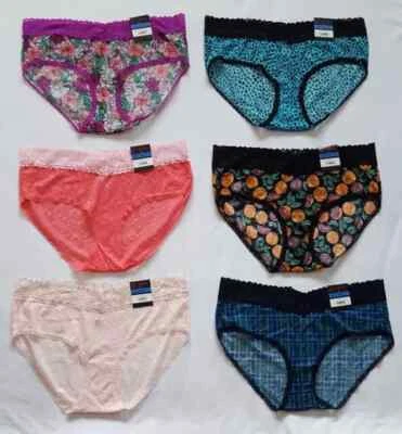 Трусики хипстерские кружевные без границ размер XXXL(21) многоцветные (ЛОТ ИЗ 6) - Изображение 1 из 4