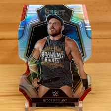 Ridge Holland 2023 Panini Select WWE  Silver Die-Cut Prizm Premier Level #115
