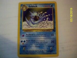 Golduck 35/62 Fossil Pokemon Card ~ Near Mint