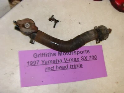 1997 YAMAHA VMAX SX 700 cabeça vermelha tampa termostato triplo cilindro mangueira de refrigeração - Imagem 1 de 4