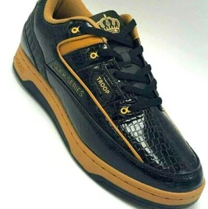 Zapatillas bajas de trigo negras Troop Slick Series para hombre nuevas con etiquetas - Imagen 1 de 4