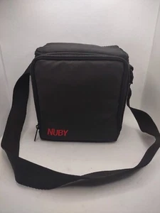 Nuby Nintendo Gameboy GBA DS 3DS Carrying Case Black Straps Pockets - Picture 1 of 5