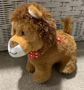 Juguete de peluche HOMERBEST LION 9" X 10" marrón suave con pañuelo - Imagen 1 de 16