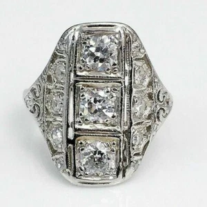 Antique Diamond Wedding Engagement Ring Circa 1950's 0.85 Carat t.w. VS Diamonds - Picture 1 of 1