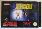 Another World ~ SNES ~ Super Nintendo ~ PAL game ~ Complete with box & manual