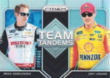 2018 Panini Prizm NASCAR Team Tandem Prizm Silver #6 Brad Keselowski/Joey Logano