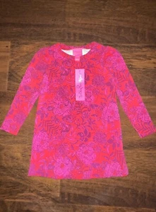 Lilly Pulitzer Girl XS 2-3 Secret Hideaway MINI JANSEN DRESS Puff Sleeves NWT - Picture 1 of 3
