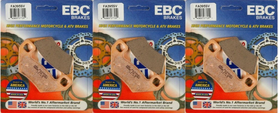 Комплект тяжелых передних и задних тормозных колодок EBC — Artic Cat — 3 комплекта колодок FA395SV - Изображение 1 из 1
