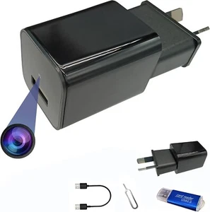 1080P Small Home Nanny Camera Portable Plug and Play Home Camera No WiFi Plug - Picture 1 of 7