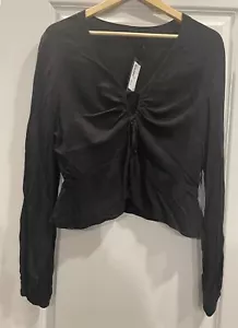 Cotton On Women’s Black Long Sleeve Shirt Size Medium - Picture 1 of 2