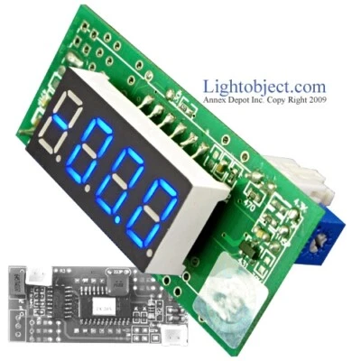 COLDFUSIONX Miniature Blue LED DC 200V Digital Volt V Meter Module