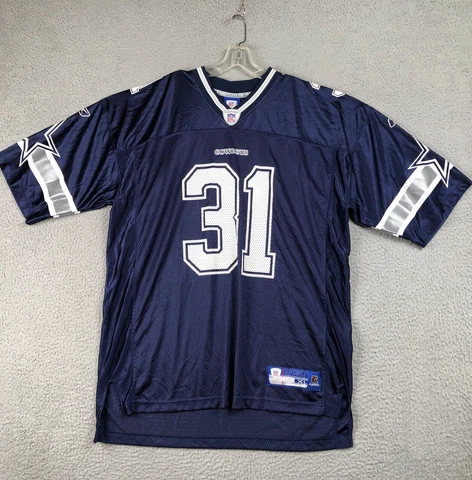Dallas Cowboys Jersey Authentic Roy R Williams 31 Jersey Mens XL Blue NFL Rare Cover