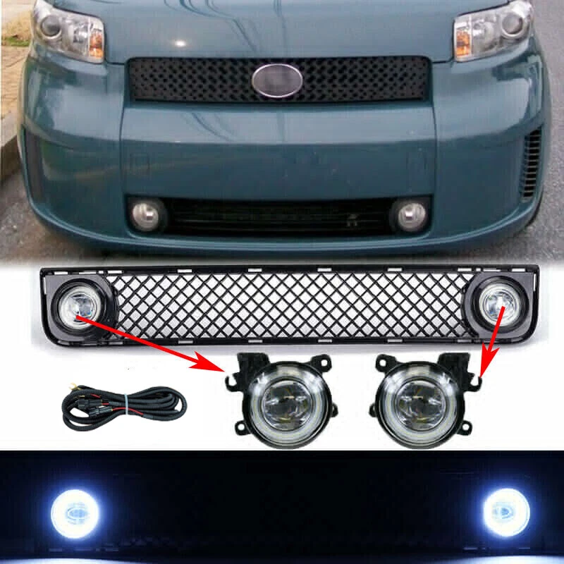 Parrilla inferior para parachoques Scion xB 2008 2009 2010 y luces antiniebla LED con cable Foto 1 de 4