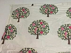 Wall to Wall Style DELIA'S Pillow 20 x 26" Sham Tree Birds Leaves Fruit Cotton - Picture 1 of 7