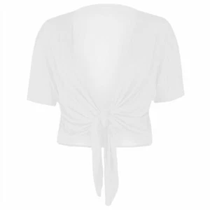 Übergröße Damen Damen Mütze Ärmel Cardigan Knotenkrawatte Bolero Halstuch Achselzucken kurzes Oberteil - Bild 1 von 20