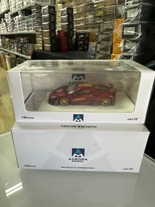FERRARI F8XX MANSORY METALLIC TRANSPARENT RED 1/64 DIECAST BY AURORA MODEL AM - Picture 1 of 2