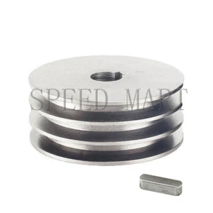 Polea tipo B tres 3 V orificio de ranura 28 mm OD 90 mm para motor de cinturón B - Imagen 1 de 5