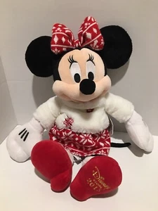 Disney Minnie Mouse Holiday Plush Stuffed Toy 16" Christmas 2015 Exclusive w/Tag - Picture 1 of 12