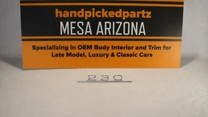 1967 MERCEDES BENZ 230 NUMBER TRUNK LOGO EMBLEM - GORGEOUS!!! - Picture 1 of 7