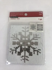 Recollections Christmas Reversible Sequin Snowflake Sticker New In Package - Picture 1 of 2