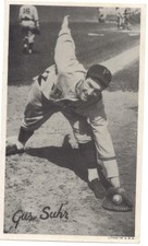 1936 Goudey Wide Pen Premiums R314 #A96 Gus Suhr - Pittsburgh Pirates (with Lith