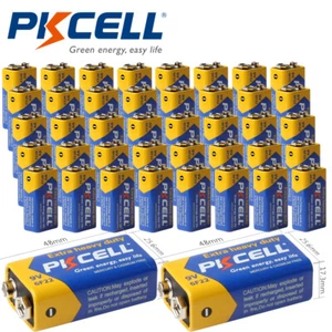 150pcs 9Volt Batteries 6F22 EN22 PP3 MN1604 9V Cell Zinc-Carbon Bulk Lots - Picture 1 of 5