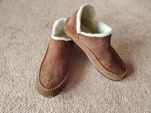 Sorel Slipper Shoes Manawan II Men's Fur Lined Brown size 11 - Picture 1 of 7