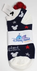 CALCETINES DE COLECCIÓN DISNEY PATRIÓTICO ROJO BLANCO AZUL MICKEY DISNEYLAND TALLA 9-11 ¡NUEVOS! - Imagen 1 de 3