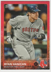 RYAN HANIGAN Red Sox 2015 Topps Mini RED BORDER #448 SP #5/5 SSP 1/1