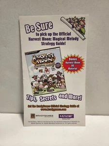Harvest Moon Magical Melody Nintendo GameCube Brady Games Guide Insert Only - Picture 1 of 2