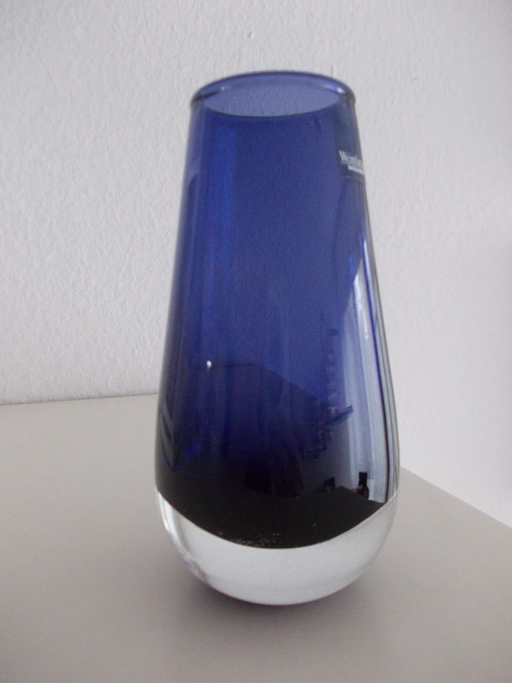 Vase / Blumenvase, lila,  Weinfurtner, Glas, transparent, neuwertig - Bild 1 von 4