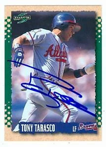 Tony Tarasco autographed baseball card (Atlanta Braves) 1995 Score #145 - Image 1 of 1