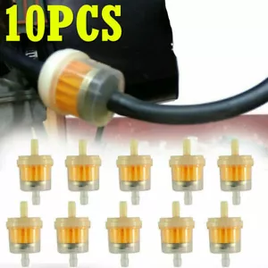 Universal Accessory Inline Gas/Fuel Filter 6MM-7MM 1/4" Lawn Mower Small Engine - Picture 1 of 12