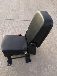 07- 13 Chevy Silverado GMC Sierra Jumpseat Console Tahoe Leather Jump Seat Ebony - Picture 1 of 24