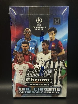 2023-24 Topps Stadium Club Cromo UEFA UCC HOBBY BOX Sellado de Fábrica 1 Automático Foto 1 de 4