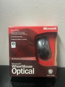 Microsoft Wheel Mouse Optical USB PS/2 - D66-00069 Neu Factory Sealed Old Stock - Bild 1 von 3