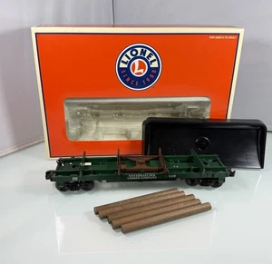 Lionel 6-26889 O Gauge Weyerhaeuser Timber Company Log Dump Car #116 con tronchi - Foto 1 di 18