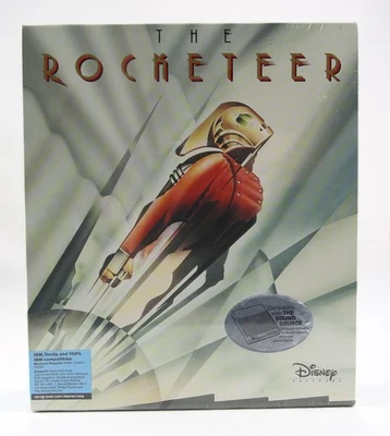 SEALED 1991 The Rocketeer Disney Software MS-DOS Dual Pack Big Box PC - Image 1 of 4