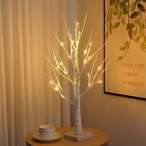 Light Up Birch Twig Tree – Warm White LED Table Lamp for Holiday & Home Decor - Picture 1 of 3