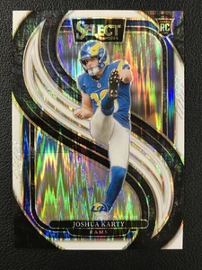 2024 Panini Select #164 Joshua Karty White Prizm Shock /199 Los Angeles Rams - Picture 1 of 2