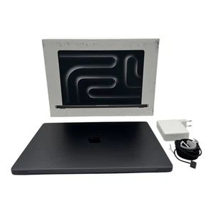 MacBook Pro 16,2" 2023 M3 Pro 12-Core CPU 18-Core GPU 18GB 512GB Space Schwarz - Bild 1 von 19