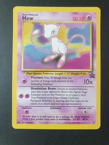 Mew #8 Black Star PROMO Pokemon Card | PLAYED - Picture 1 of 2
