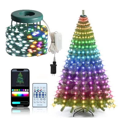 Christmas Tree Lights, Christmas Lights Indoor Outdoor 200 LED 6.6FT x 10 Str... - Image 1 of 4