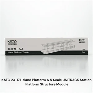 KATO 23-171 Island Platform A N Scale UNITRACK Station Platform Structure Module - Picture 1 of 4
